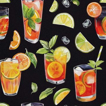 OUTDOOR DEKOSTOFFE OXFORD - Motiv Cocktail | DX8483