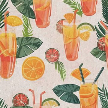VANJSKI DEKOSTOFFE OXFORD - Motiv Cocktail | DX8308
