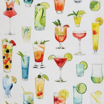 OUTDOOR DEKOSTOFFE OXFORD - Motiv Cocktail | DX8551