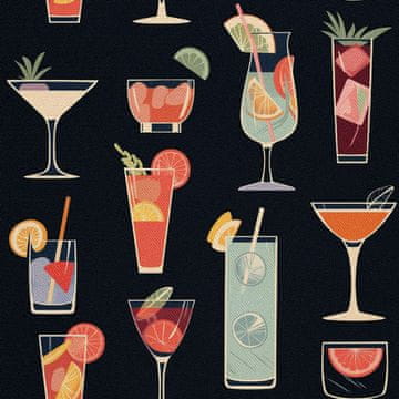 OUTDOOR DEKOSTOFFE OXFORD - Motiv Cocktail | DX8599