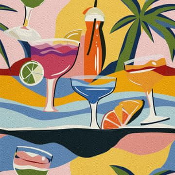 VANJSKI DEKOSTOFFE OXFORD - Motiv Cocktail | DX8459