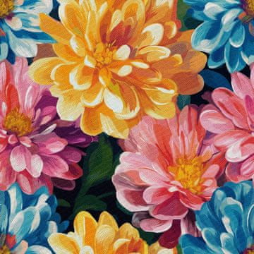 VANJSKI DEKOSTOFFE OXFORD - Motiv Bunte Blumen | DX18032