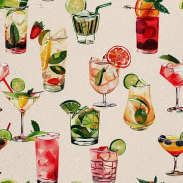 OUTDOOR DEKOSTOFFE OXFORD - Motiv Cocktail | DX8443