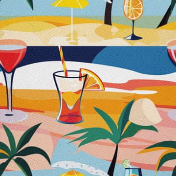 VANJSKI DEKOSTOFFE OXFORD - Motiv Cocktail | DX8767