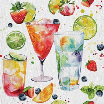 OUTDOOR DEKOSTOFFE OXFORD - Motiv Cocktail | DX8556