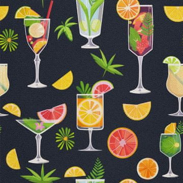 VANJSKI DEKOSTOFFE OXFORD - Motiv Cocktail | DX8703