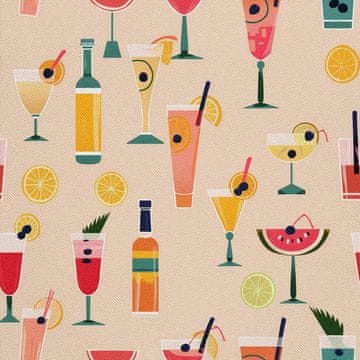 OUTDOOR DEKOSTOFFE OXFORD - Motiv Cocktail | DX8498