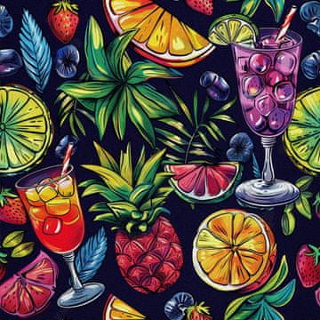 OUTDOOR DEKOSTOFFE OXFORD - Motiv Cocktail | DX8492
