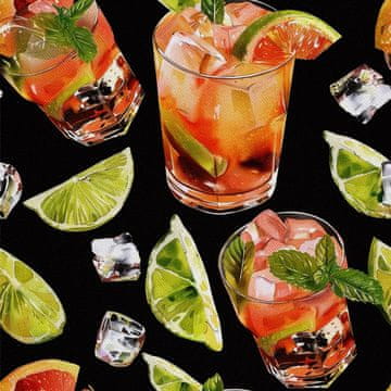 OUTDOOR DEKOSTOFFE OXFORD - Motiv Cocktail | DX8716