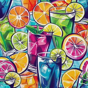 OUTDOOR DEKOSTOFFE OXFORD - Motiv Cocktail | DX8719