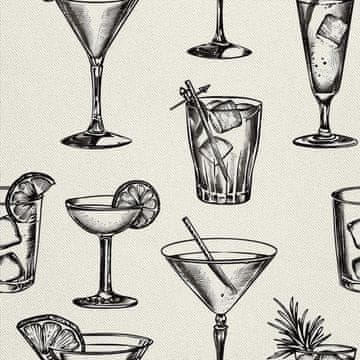 VANJSKI DEKOSTOFFE OXFORD - Motiv Cocktail | DX8329