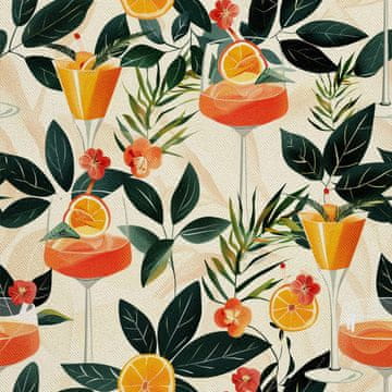 OUTDOOR DEKOSTOFFE OXFORD - Motiv Cocktail | DX8757