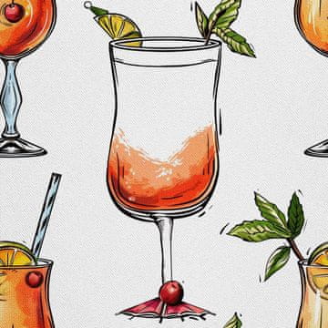 OUTDOOR DEKOSTOFFE OXFORD - Motiv Cocktail | DX8441