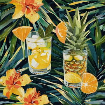 OUTDOOR DEKOSTOFFE OXFORD - Motiv Cocktail | DX8474