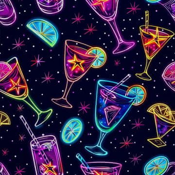 VANJSKI DEKOSTOFFE OXFORD - Motiv Cocktail | DX8709