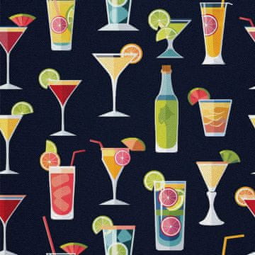 VANJSKI DEKOSTOFFE OXFORD - Motiv Cocktail | DX8655