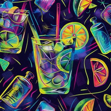 OUTDOOR DEKOSTOFFE OXFORD - Motiv Cocktail | DX8854