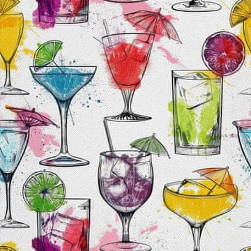 VANJSKI DEKOSTOFFE OXFORD - Motiv Cocktail | DX8773