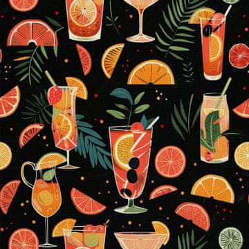OUTDOOR DEKOSTOFFE OXFORD - Motiv Cocktail | DX8517