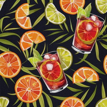 OUTDOOR DEKOSTOFFE OXFORD - Motiv Cocktail | DX8851