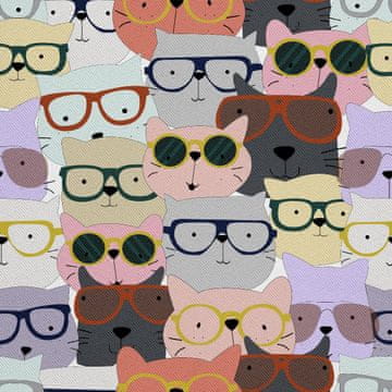 VANJSKI DEKOSTOFFE OXFORD - Motiv Tiere s Brille I DX518