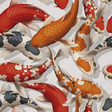 VANJSKI DEKOSTOFFE OXFORD - Motiv Koi-Karpfen 3 I DX454