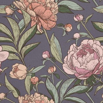VANJSKI DEKOSTOFFE OXFORD - Motiv Blumen 4 I DX661