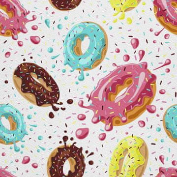 VANJSKI DEKOSTOFFE OXFORD - Motiv bunte Donuts I DX200