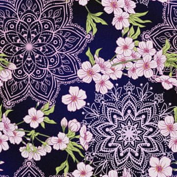 VANJSKI DEKOSTOFFE OXFORD - Motiv japanski Sakura-Blume I DX477