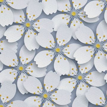 VANJSKI DEKOSTOFFE OXFORD - Motiv japanische Kirschblüten I DX230