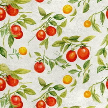 Royal Samt Stoff Polyester Zum Nähen - Motiv Obst - RDX2147