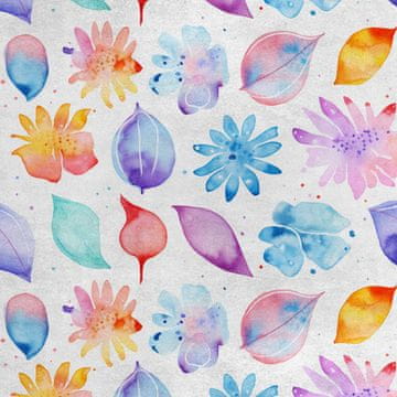 Royal Samt Stoff Polyester Zum Nähen - Motiv Blumen - RDX2982