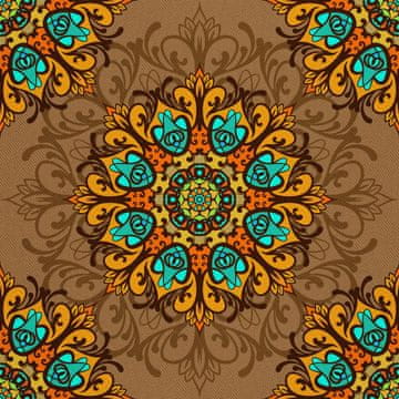 OUTDOOR DEKOSTOFFE OXFORD - Motiv Arabisches Ornament