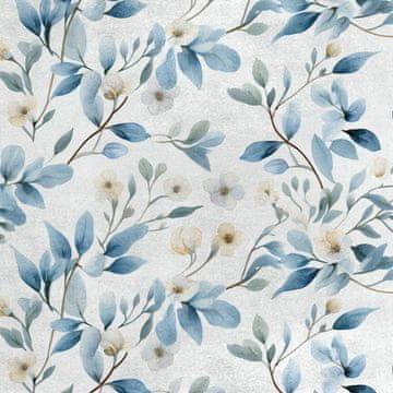 Royal Samt Stoff Polyester Zum Nähen - Motiv Blumen - RDX2911
