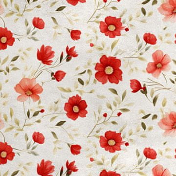 Royal Samt Stoff Polyester Zum Nähen - Motiv Blumen - RDX3035