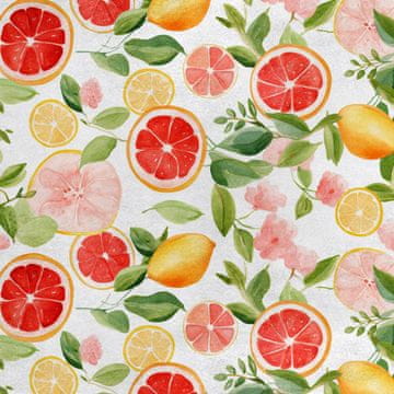 Royal Samt Stoff Polyester Zum Nähen - Motiv Obst - RDX2285