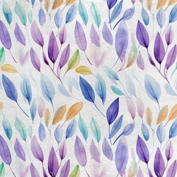 Royal Samt Stoff Polyester Zum Nähen - Motiv Blätter - RDX2818