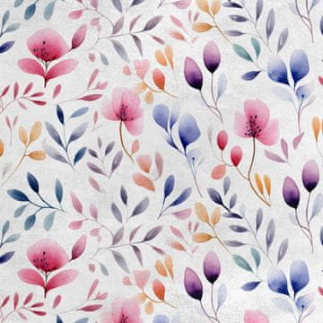 Royal Samt Stoff Polyester Zum Nähen - Motiv Blumen - RDX2810