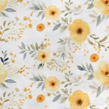 Royal Samt Stoff Polyester Zum Nähen - Motiv Blumen - RDX2885