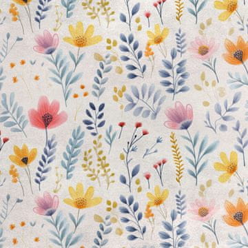 Royal Samt Stoff Polyester Zum Nähen - Motiv Blumen - RDX2926