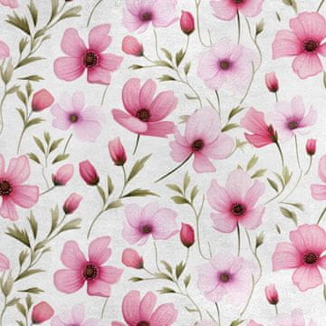 Royal Samt Stoff Polyester Zum Nähen - Motiv Blumen - RDX3011