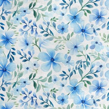 Royal Samt Stoff Polyester Zum Nähen - Motiv Blumen - RDX2878