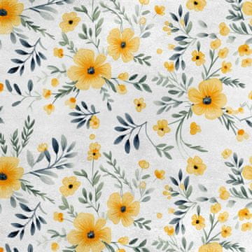 Royal Samt Stoff Polyester Zum Nähen - Motiv Blumen - RDX2740