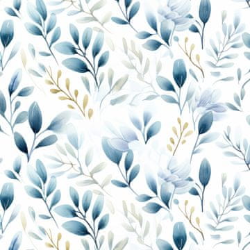 Royal Samt Stoff Polyester Zum Nähen - Motiv Blätter - RDX2529