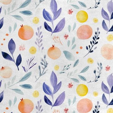 Royal Samt Stoff Polyester Zum Nähen - Motiv Obst - RDX2559