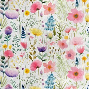 Royal Samt Stoff Polyester Zum Nähen - Motiv Blumen - RDX2914