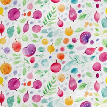 Royal Samt Stoff Polyester Zum Nähen - Motiv Obst - RDX2466
