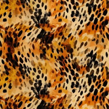 Royal Samt Stoff Polyester Zum Nähen - Motiv Tierdruck - RDX2265