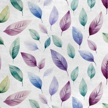 Royal Samt Stoff Polyester Zum Nähen - Motiv Blätter - RDX2368