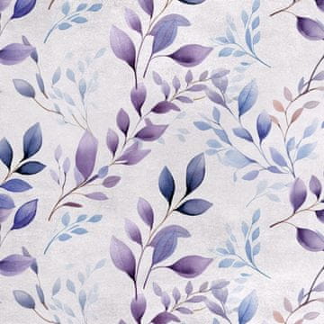 Royal Samt Stoff Polyester Zum Nähen - Motiv Blätter - RDX2066
